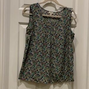Floral Sleeveless Top - Multicolor